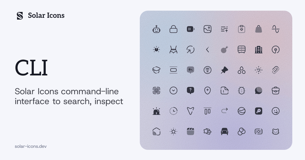CLI | Solar Icons