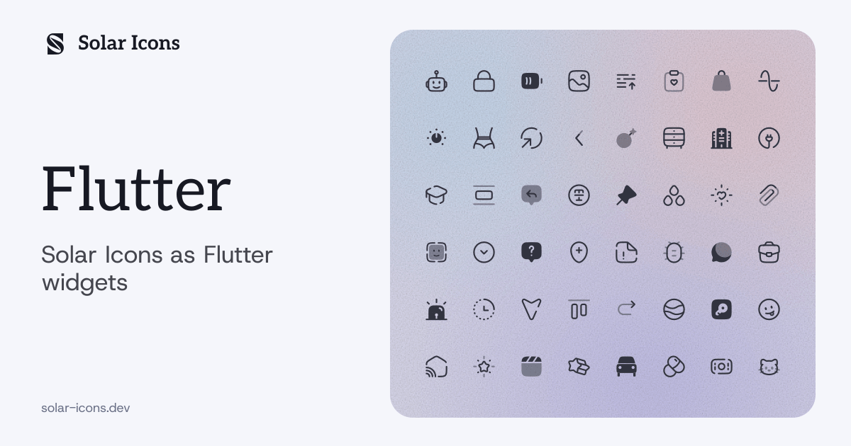 Flutter | Solar Icons