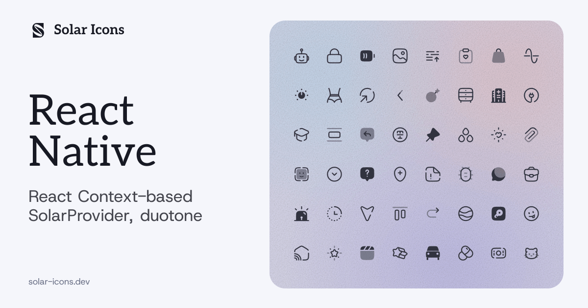 React Native | Solar Icons